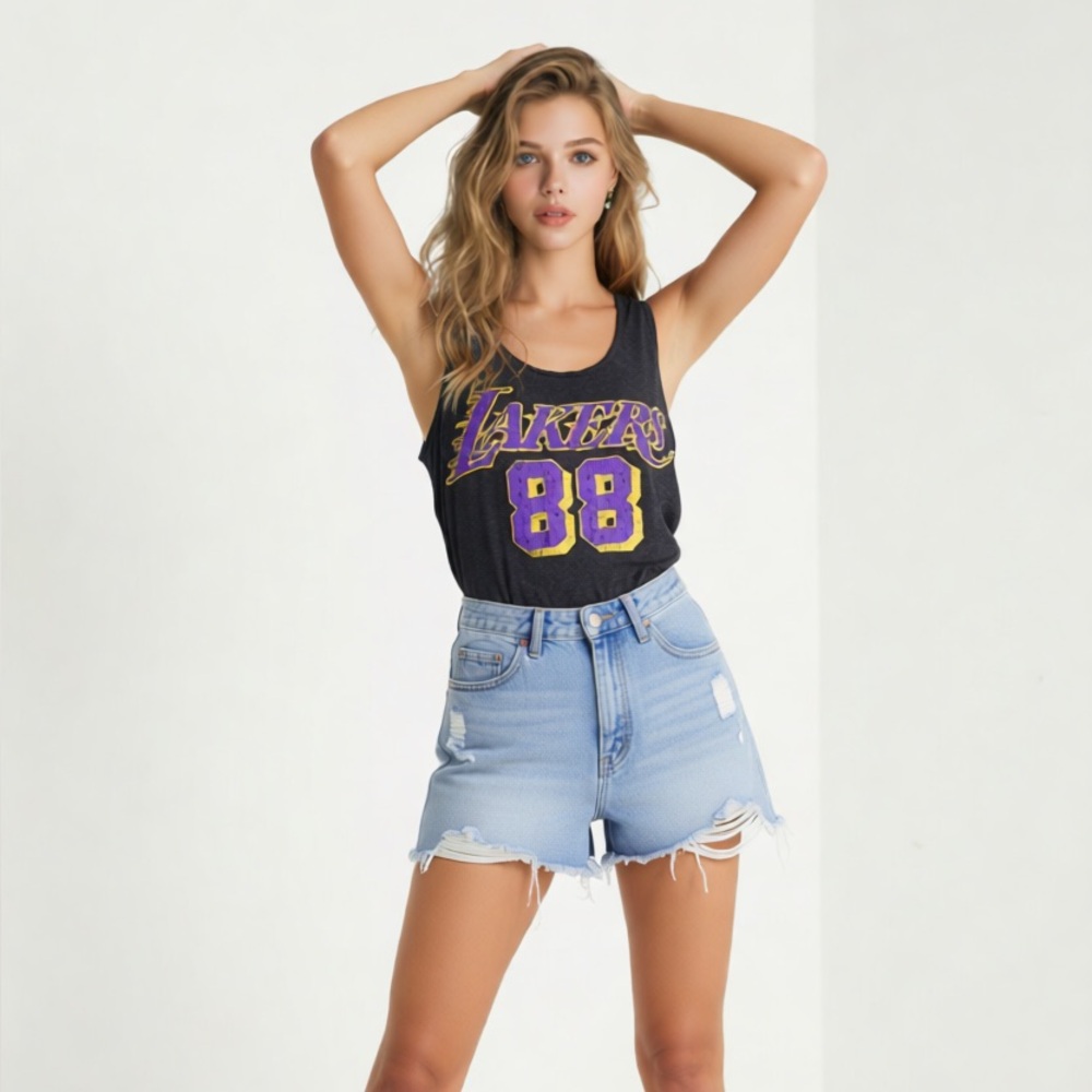 NBA Gray Lakers 88 body suit top